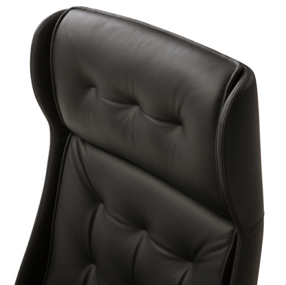 Rockefeller Leather Executive Office Chair, Ergonomic Recline, Adjustable Height, 418 lb Capacity