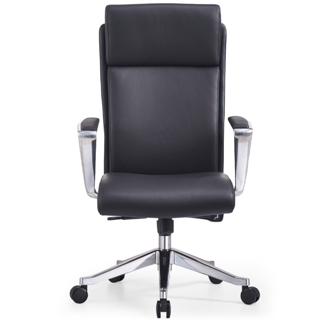 Draper Leather Executive Office Chair – Knee-Tilt Ergonomic Design