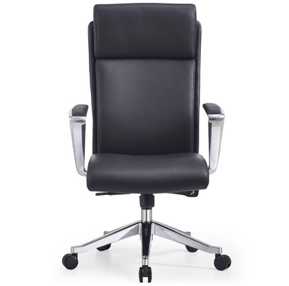 Draper Leather Executive Office Chair – Knee-Tilt Ergonomic Design